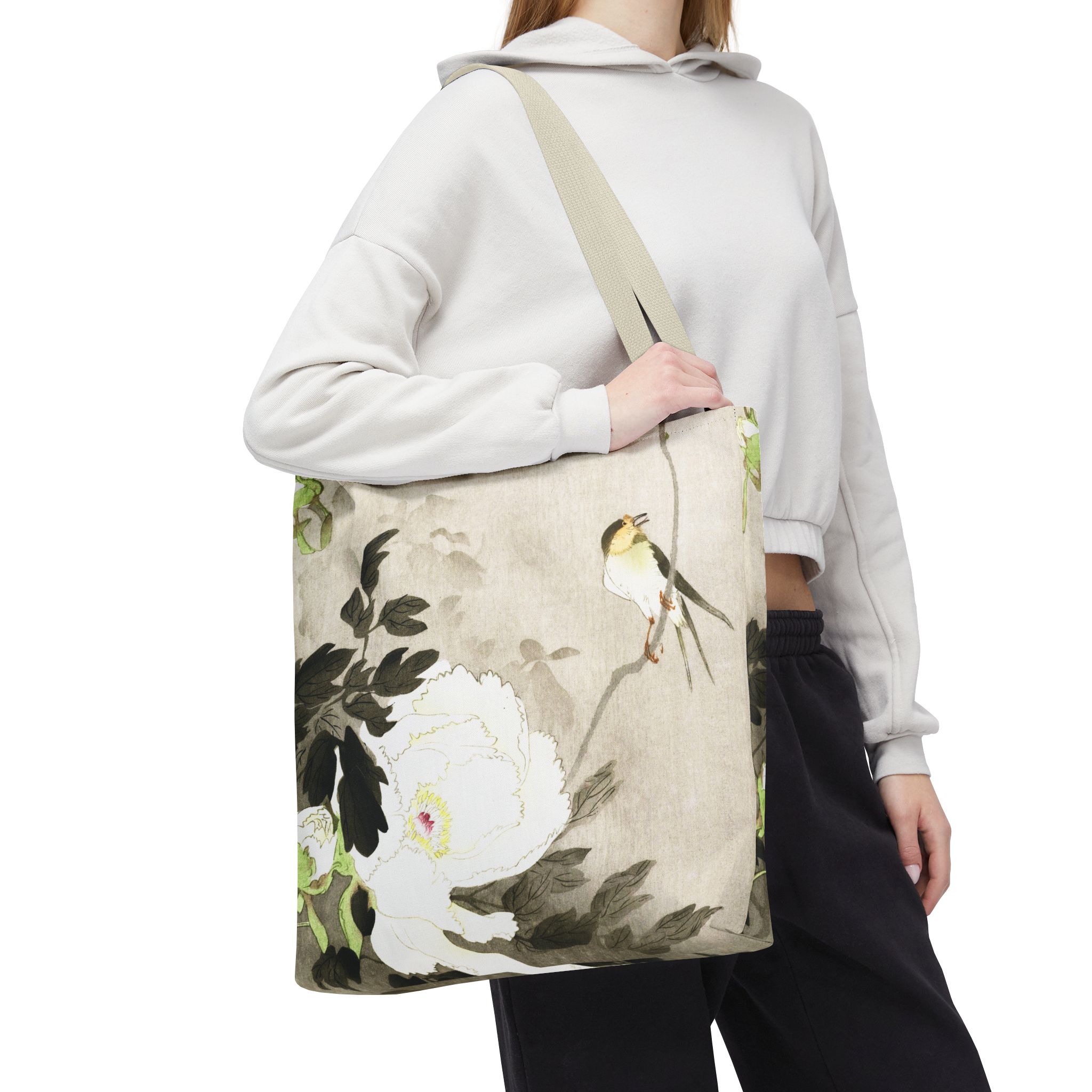 Ohara Koson Swallow & Peony Tote Bag - Image 2