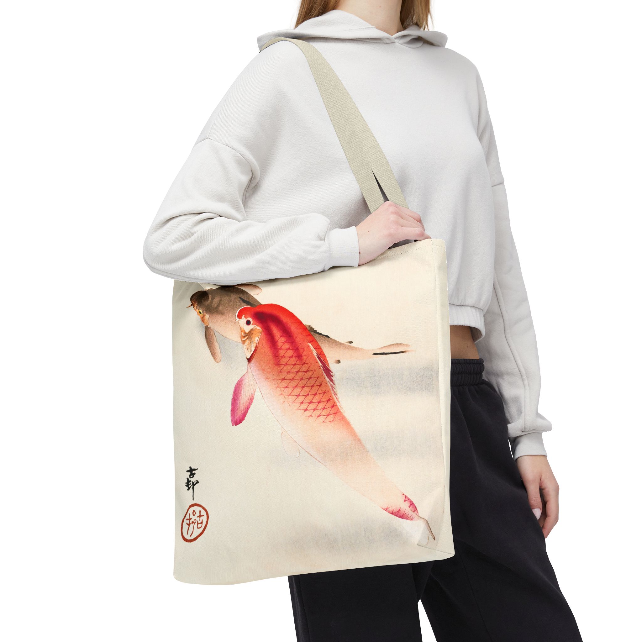 Ohara Koson Two Carps Tote Bag 2 Ohara Koson Two Carps Tote Bag - Image 2