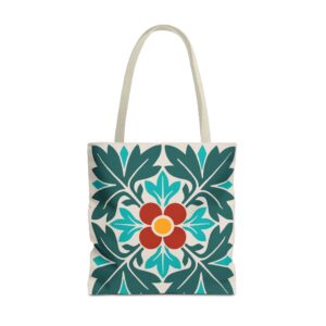 Petals & Leaves Pattern in Multicolor Tote Bag