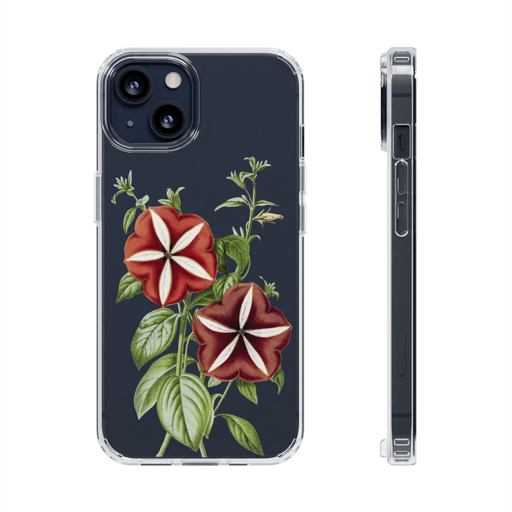 Petunia flowers Clear iPhone Case 1 Petunia flowers Clear iPhone Case