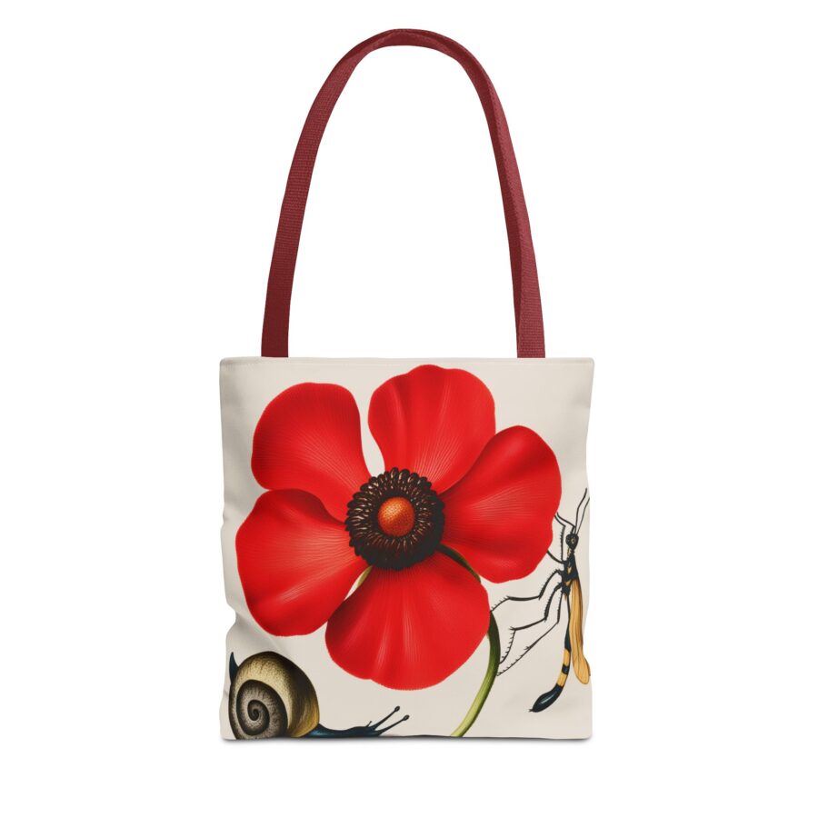 Georg Bocksay Poppy Anemone Tote Bag 3 Georg Bocksay Poppy Anemone Tote Bag - Image 3