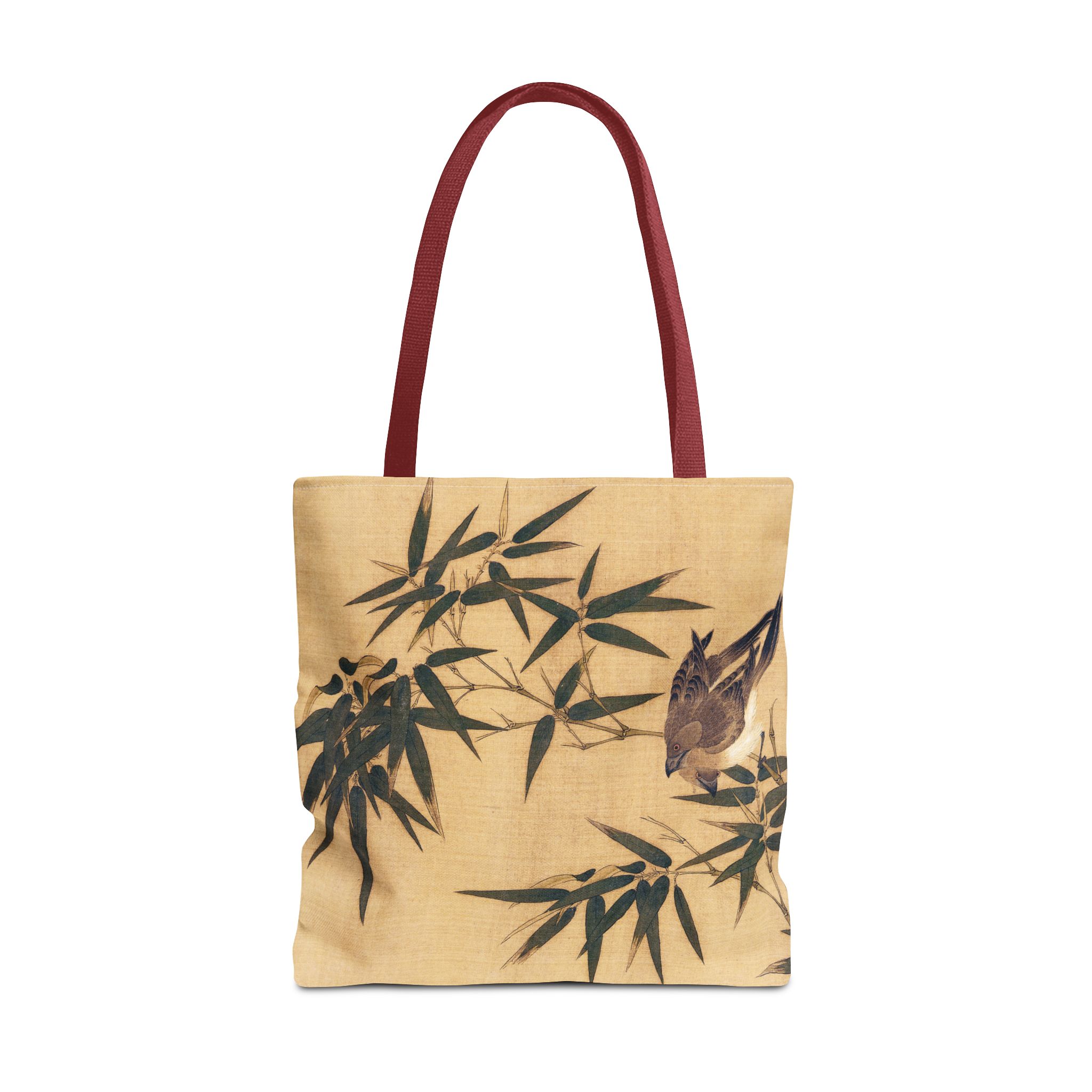Sparrow On Bamboo Branch Tote Bag - Image 4