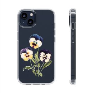 Wild Pansies Clear iPhone Case