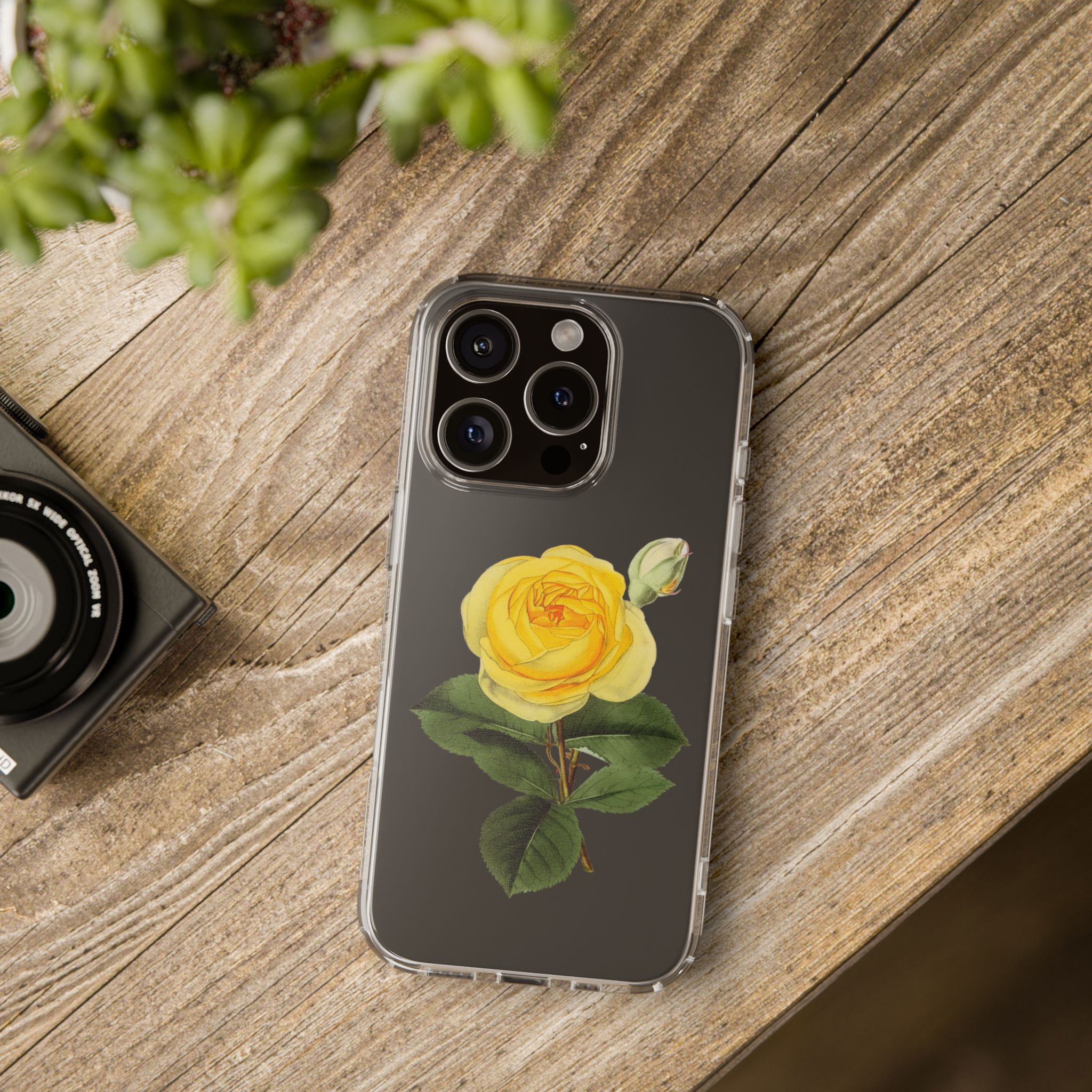 Yellow Roses Clear iPhone Case - Image 4