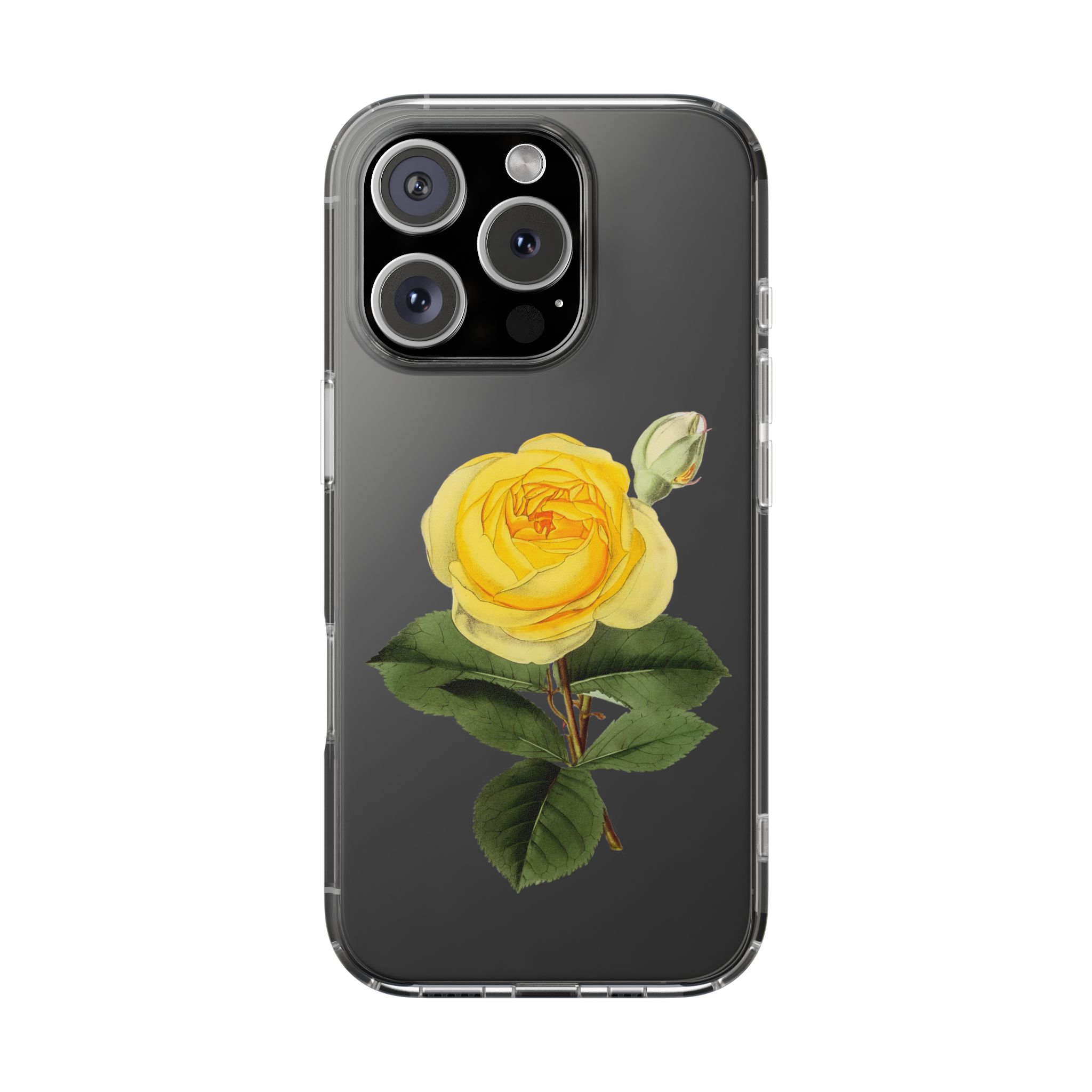 Yellow Roses Clear iPhone Case - Image 2